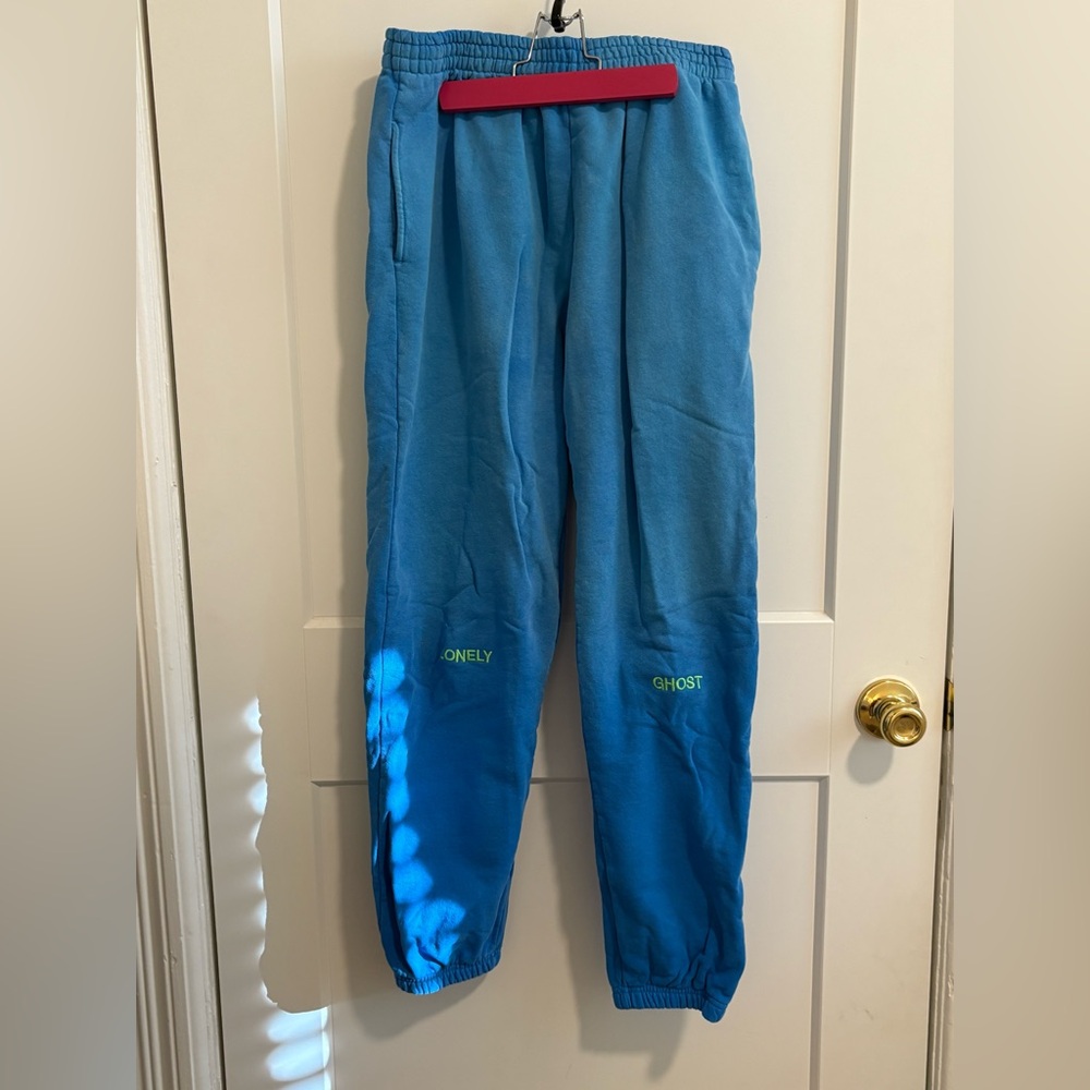 LONELY GHOST Blue Joggers